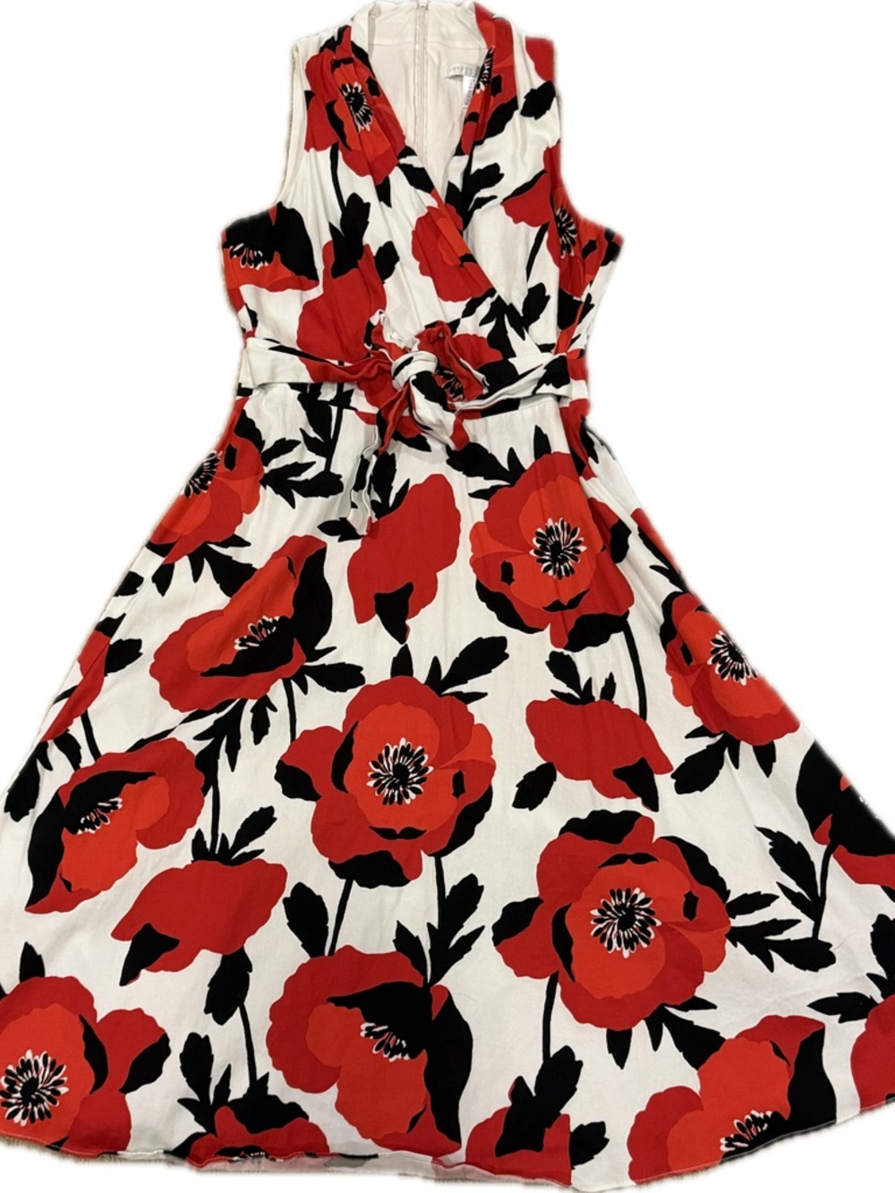 London Times Sleeveless Floral Midi Dress | Size 6